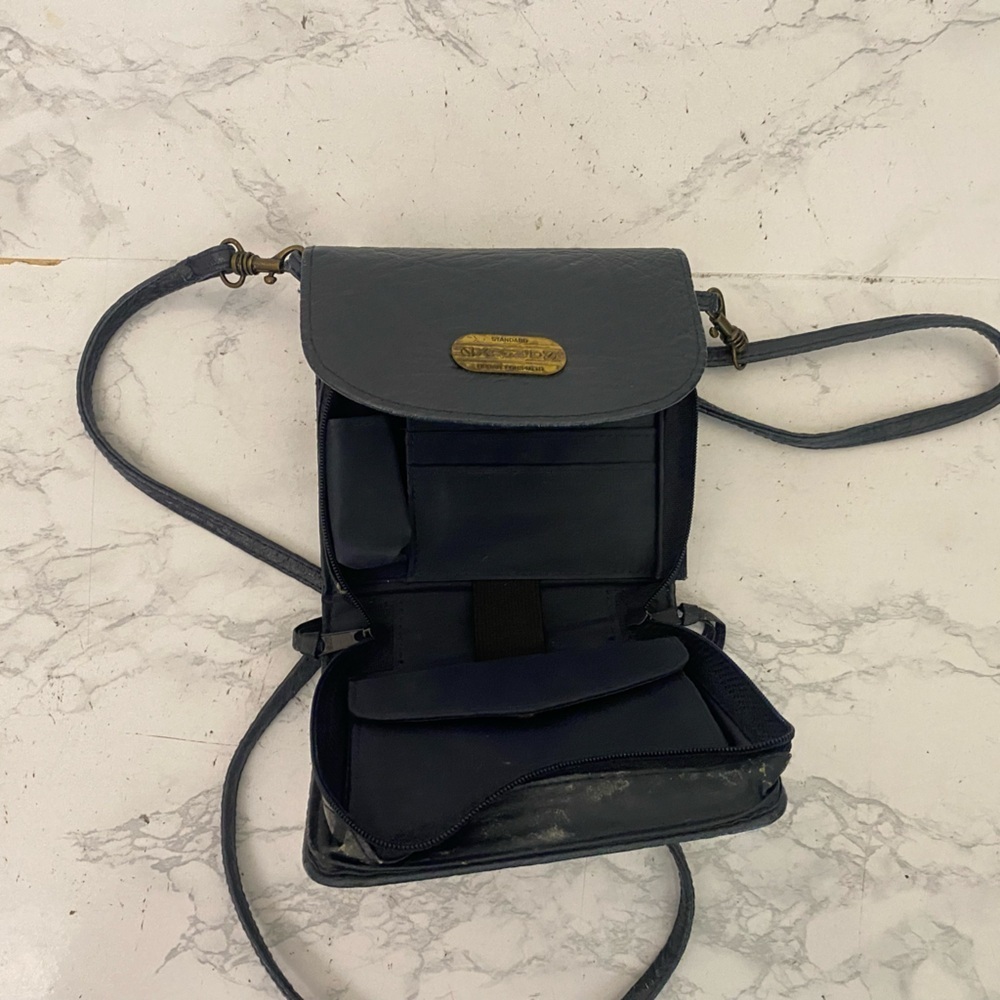 Womens Crossbody Purse Navy Blue Vegan Leather by Urban Equipment Hiking… - Picture 10 of 10